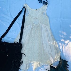 Free People Cream Dress